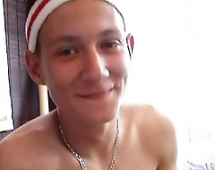 Blonde Babyface smiling Twink Boy